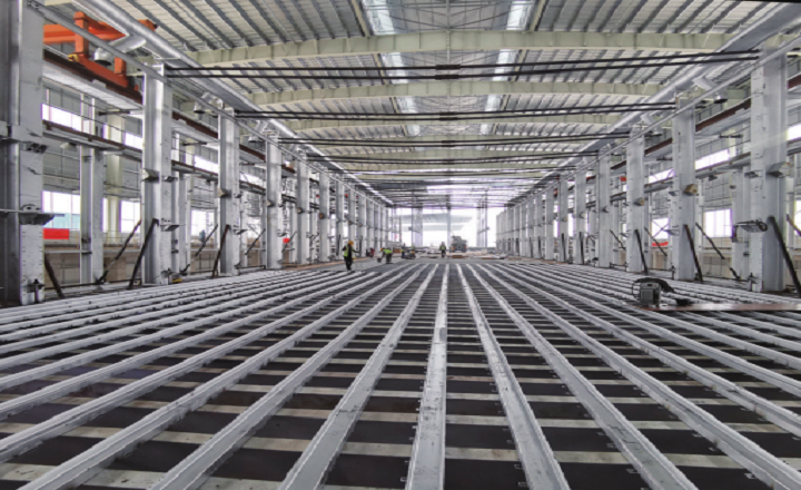 Steel Structures of Optoelectronics Glass Production Line