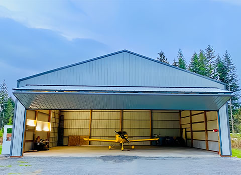 prefab aircraft hangar