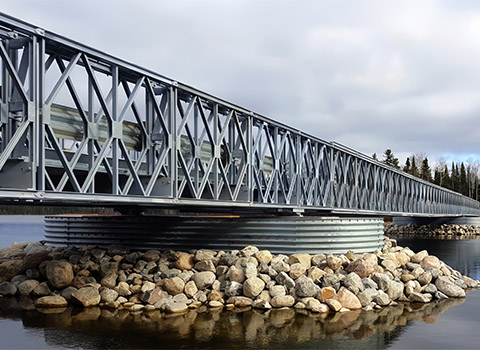 temporary bailey bridge