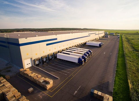 prefab steel warehouse metal distribution center