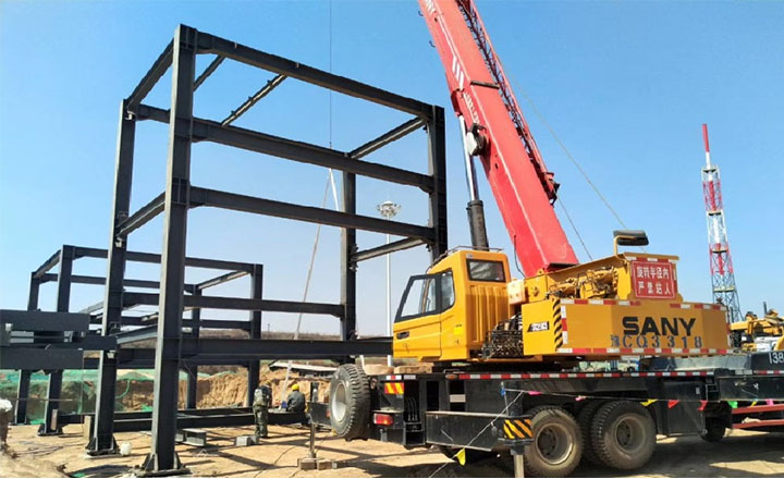 Fabrication and installation of steel structures for Liming Chemical Research Institute