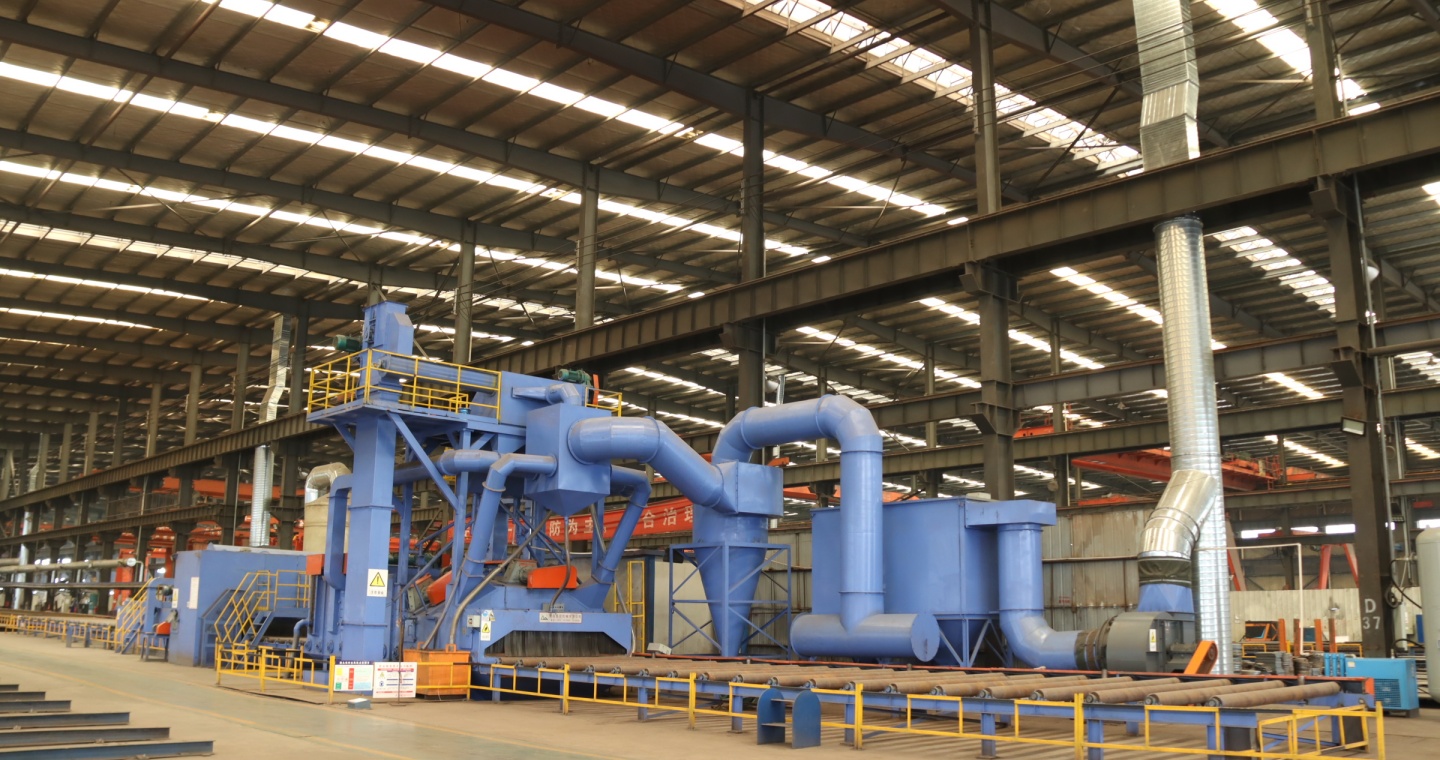 steel plate pretreatment production line